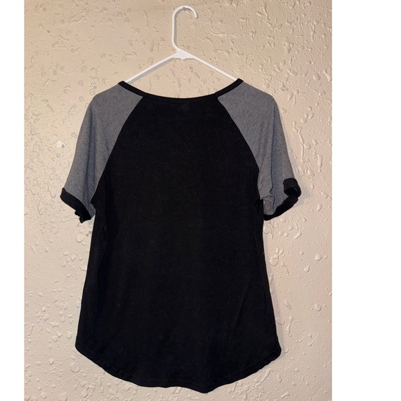 Womens Amazon Basics Black Baseball Tee (M) - Picture 2 of 3